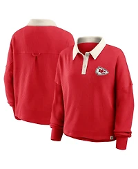 Fanatics Women's Red Kansas City Chiefs Oversized Hometown Premium Thermal Long Sleeve Shirt