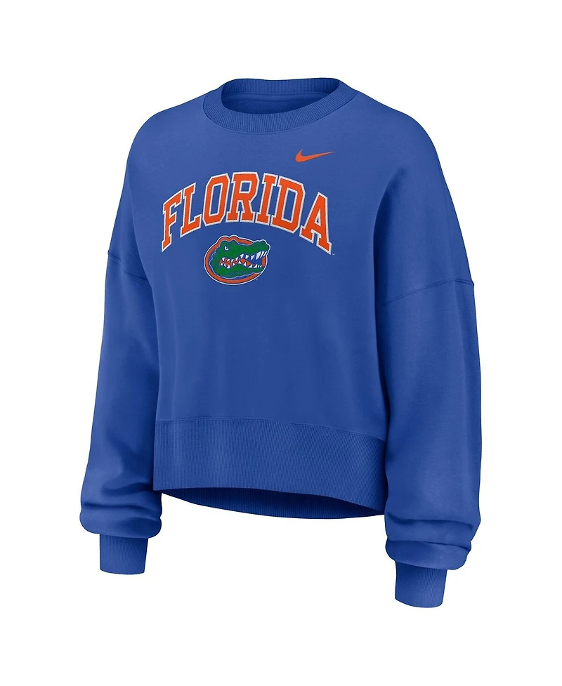 Nike Women's Royal Florida Gators Oversized Phoenix Arch Pullover Sweatshirt