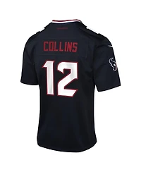 Nike Big Boys and Girls Nico Collins Navy Houston Texans Team Game Jersey