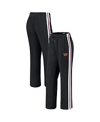 Wear by Erin Andrews Women's Black Washington Commanders Color-Block Straight Leg Pants