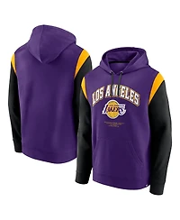 Fanatics Men's Purple Los Angeles Lakers Scorer Pullover Hoodie