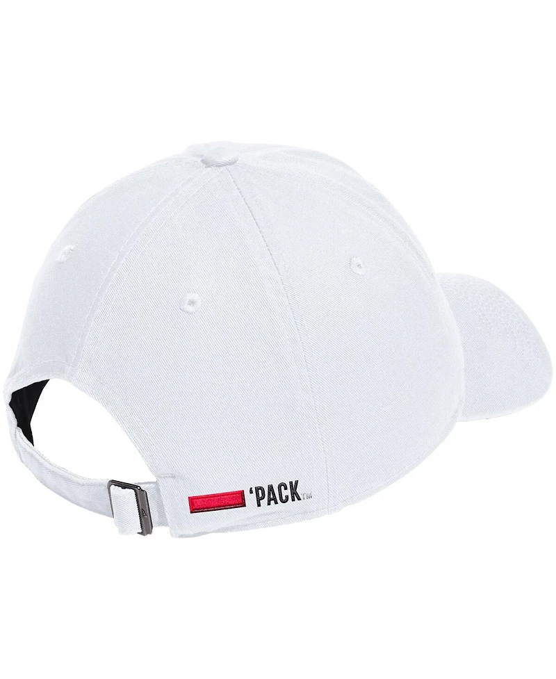 Adidas Men's White Nc State Wolfpack Locker Room Adjustable Slouch Hat