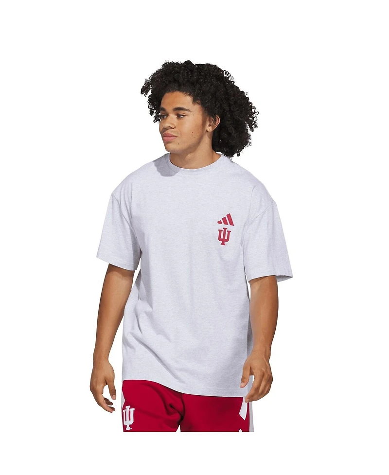 Adidas Men's Gray Indiana Hoosiers Off-Court T-Shirt