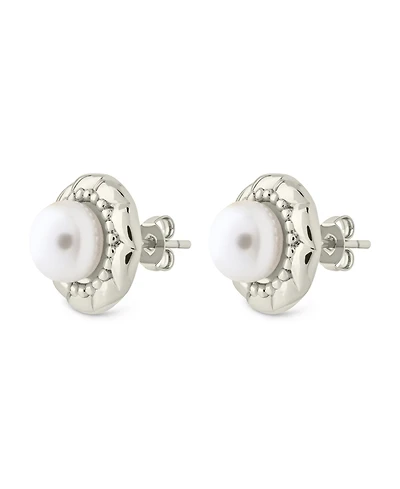Sterling Forever Eudora Cultivated Pearl Stud Earrings