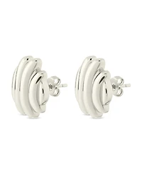 Sterling Forever Rudy Textured Stud Earrings