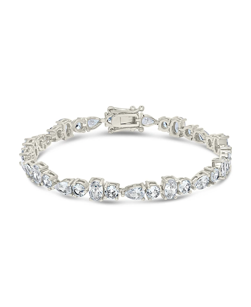 Sterling Forever Billie Cubic Zirconia Tennis Bracelet