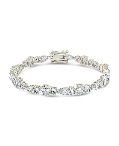 Sterling Forever Billie Cubic Zirconia Tennis Bracelet