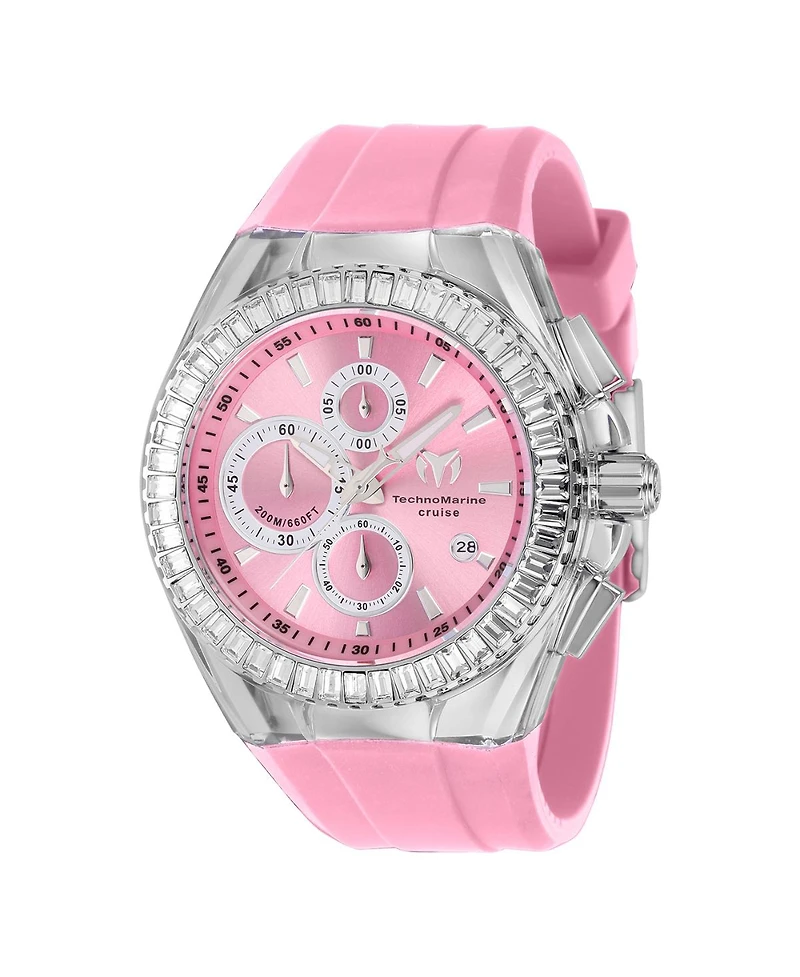 Technomarine Men's Tm-121151 Cruise Quartz Chronograph Pink Dial Watch