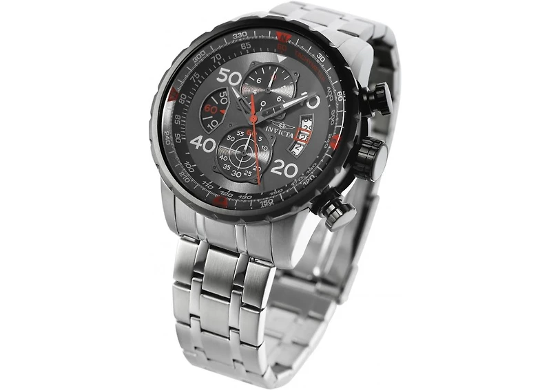 Invicta Men's 17204 Aviator Quartz Chronograph Gunmetal Dial Watch