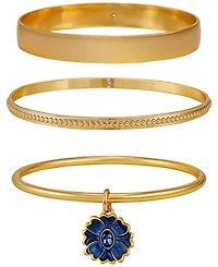 Guess Gold-Tone Three-Piece Bangle Bracelet Set