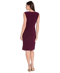 R & M Richards Petite Printed Scoop Neck Jacket Dress