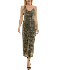 Taylor Petite Sleeveless Sequin Midi Dress