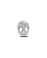 Pandora Sterling Silver Textured Skull Mini Charms