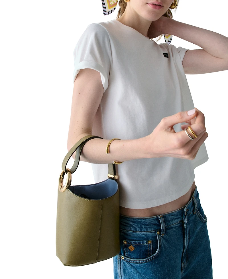 kate spade new york Halo Glazed Mini Bucket Bag