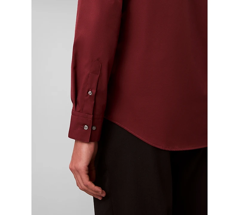 Calvin Klein Men's Slim Fit Supima Stretch Long Sleeve Button-Front Shirt