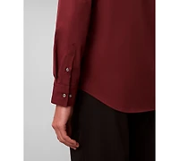 Calvin Klein Men's Slim Fit Supima Stretch Long Sleeve Button-Front Shirt