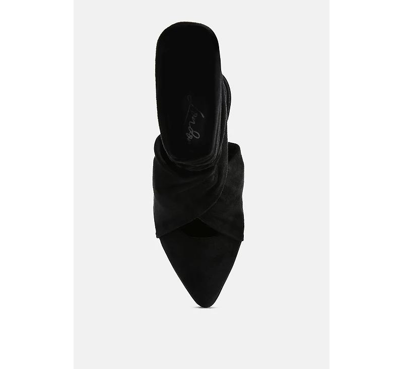 Mama Fav Lace Up Block Heel Mules Women