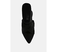 Mama Fav Lace Up Block Heel Mules Women
