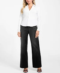 Guess Women's Annida Long Sleeves Corset Top