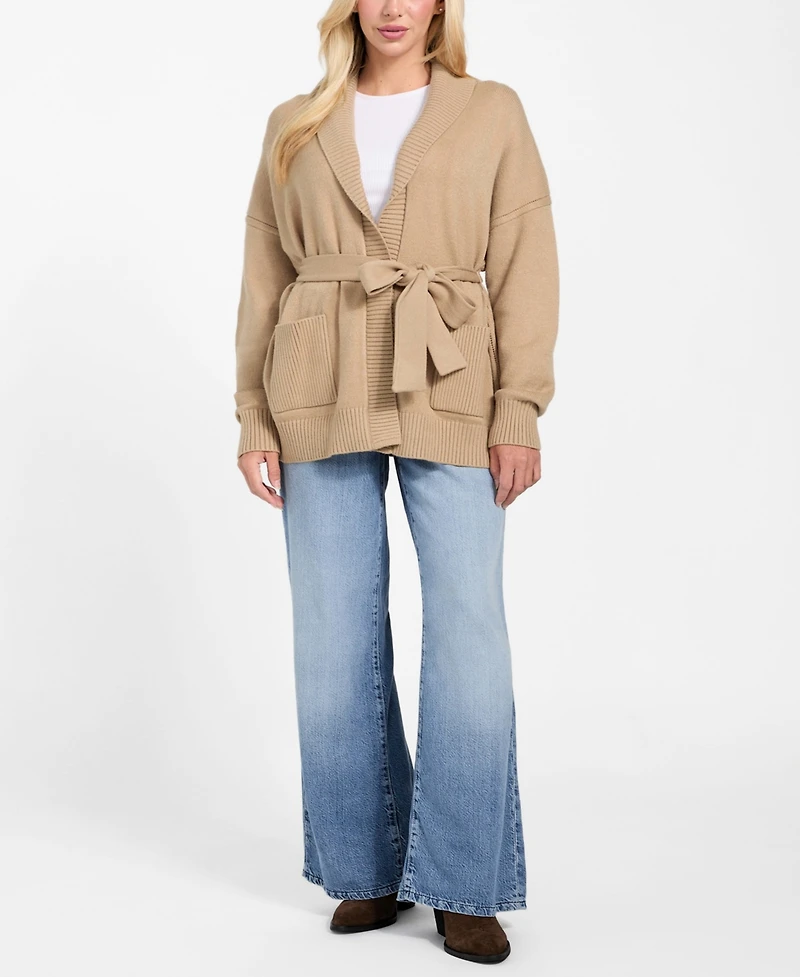 Guess Women's Long Sleeves Cardigan Sweater