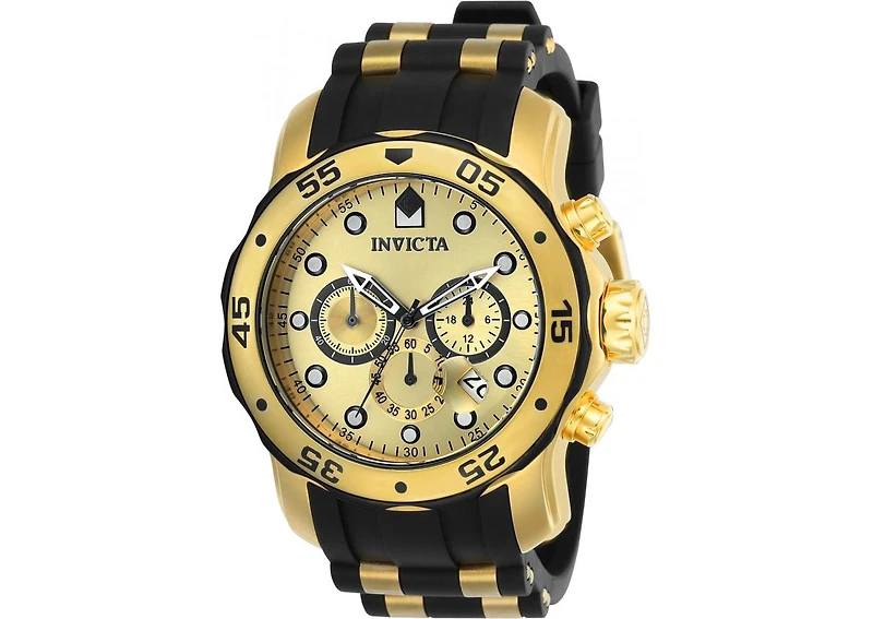 Invicta Men's 17885 Pro Diver Quartz Multifunction Gold Dial Watch