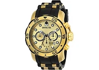 Invicta Men's 17885 Pro Diver Quartz Multifunction Gold Dial Watch