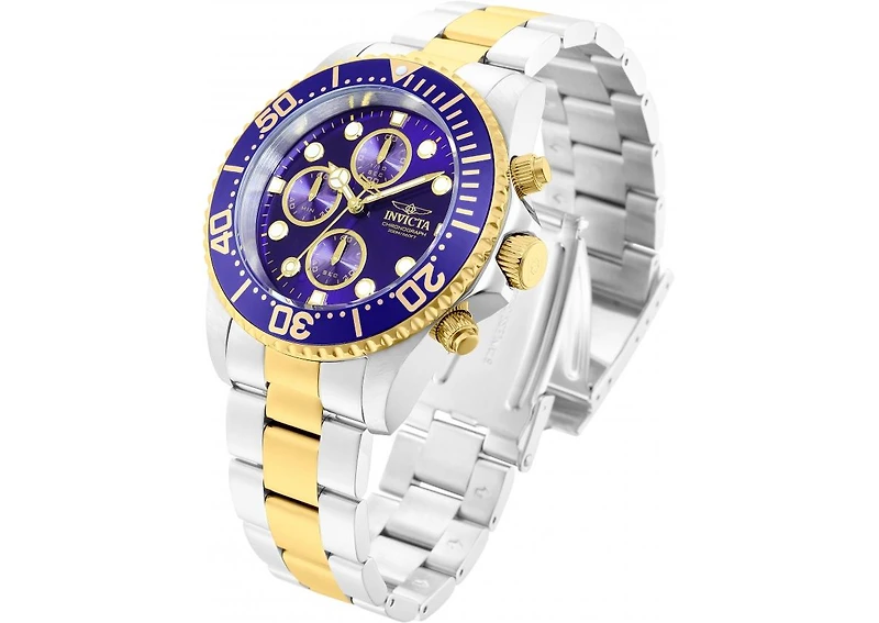Invicta Men's Pro Diver Quartz Chronograph Blue Dial Watch
