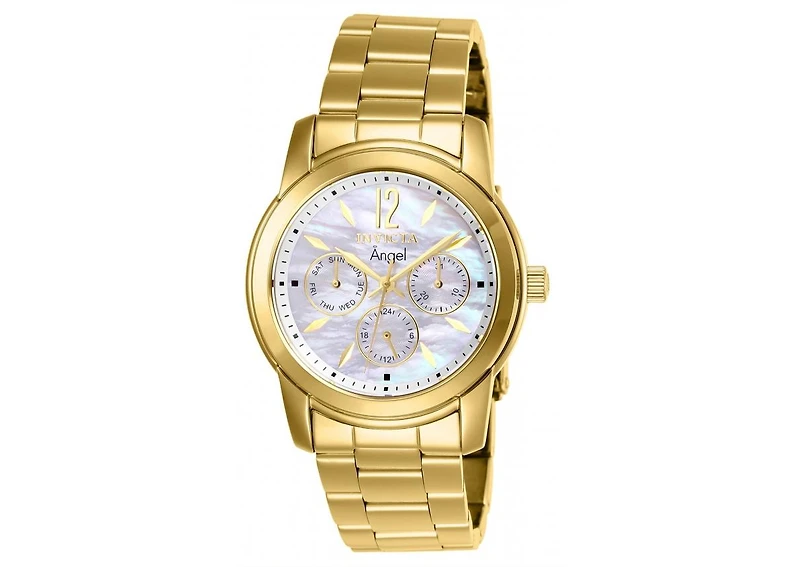 Invicta Women's 0465 Angel Quartz Chronograph White Dial Watch
