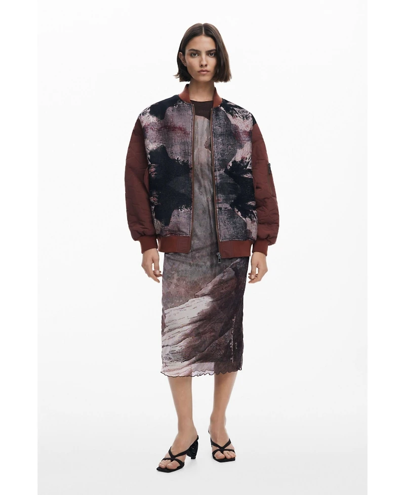 Desigual Women's Jacket designed by Mr. Christian Lacroix