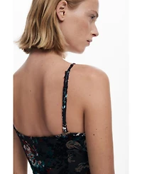 Desigual Women's Mesh combo dress