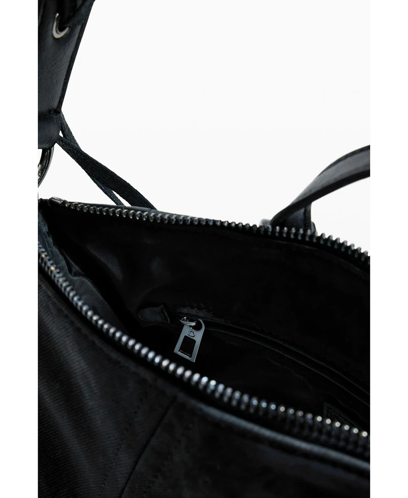 Desigual Women's Small corset-effect leather backpack