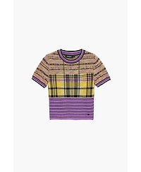 Desigual Women's Checkered knit T-shirt
