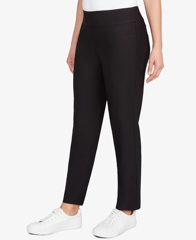 Ruby Rd. Petite Smooth Silky Tech Knit Ankle Pants