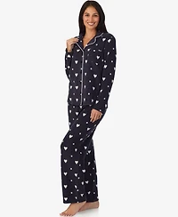 Cuddl Duds Women's 2-Piece Stretch Fleece Long Sleeve Pajama Set