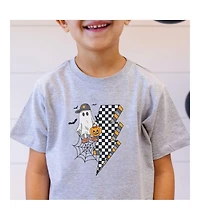 Sweet Wink Baby Boys Checker Ghost Halloween Short Sleeve T-Shirt