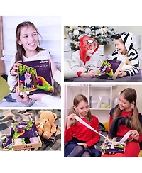 Okto Little Worlds - Bat - Foam Air-Dry Clay Wooden Art Kit (8.3 Square)