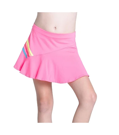 Lucky Love Prisma Stripe Girls Golf Skort