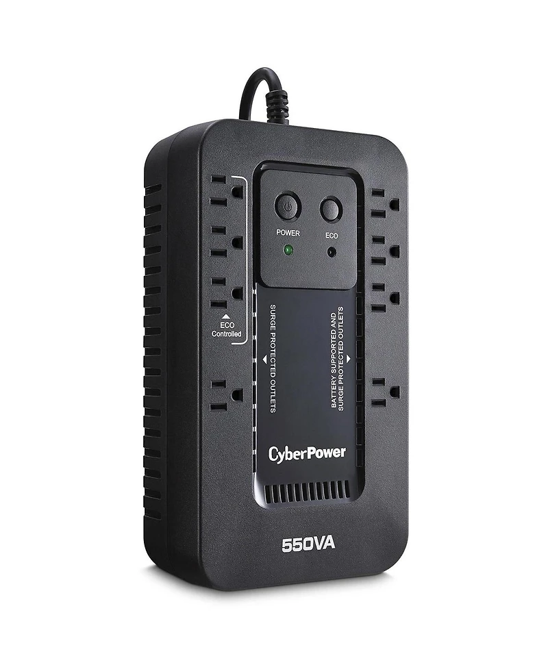 CyberPower Ecologic EC550G Compact 8 Outlets 550VA 330W Ups, Eco Mode