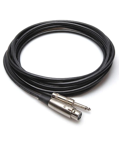 Hosa Technology Microphone Cable, Hosa XLR3F to 1/4" Ts, 10'