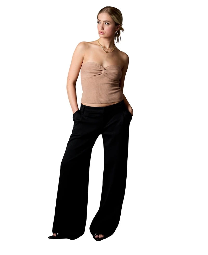 Blue Revival Women's Wide Leg Taylor Trouser, Black