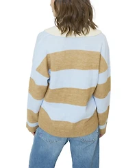 Central Park West Women's Marley Striped Rugby Sweater