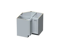 Casainc W36"x D24"x H34.5" Kitchen Corner Base Cabinet