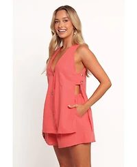 Petal and Pup Women's Miller Short Set - Coral Xl