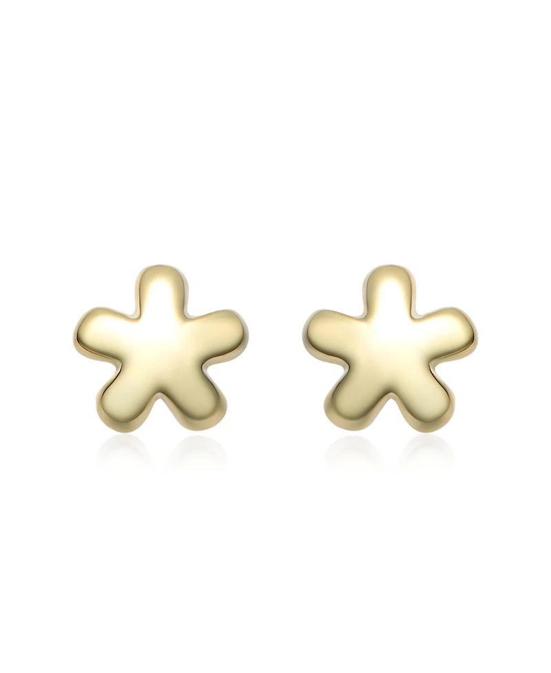 GiGiGirl 14K Gold Plated Star Shaped Stud Earrings