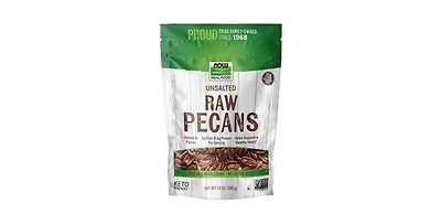 Now Foods Pecans Halves and Pieces Raw ,12 oz
