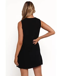 Petal and Pup Velvette Mini Button Down Dress