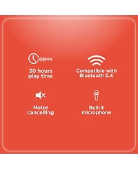 RadioShack Bluetooth 5.4 Active Noise Cancelling Foldable Wireless Headphones With Extended Playtime 3304400 White