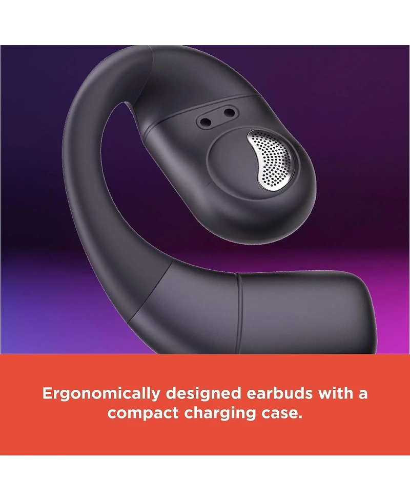 RadioShack Live Sound Bluetooth Earbuds, 8H Playtime, Enhanced Bass, Black 3304397