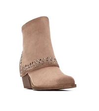 Xti Women's Suede Foldover Booties