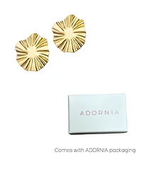 Adornia Tarnish Resistant Gold Burst Stud Earrings
